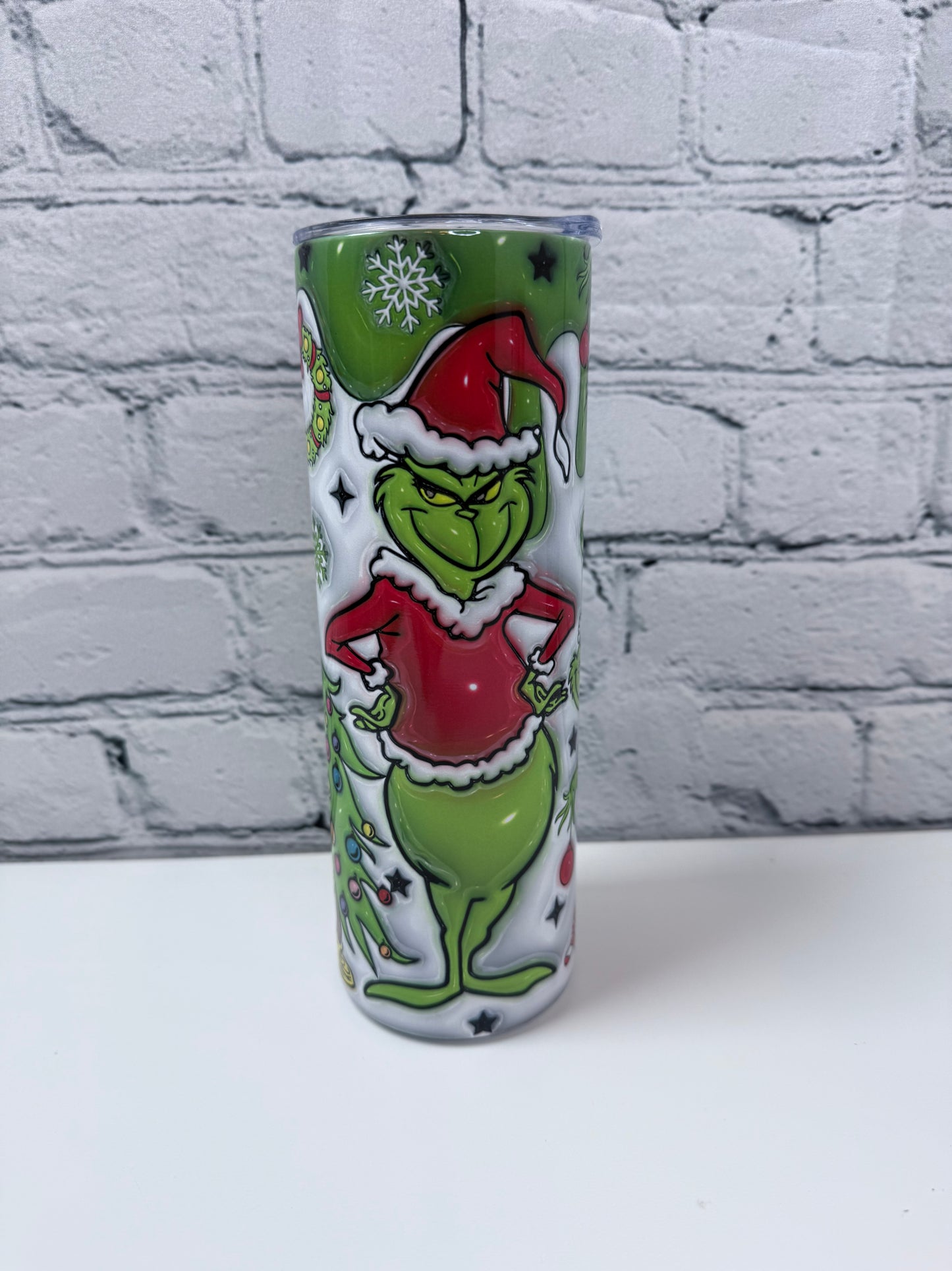 Grinch  Stainless Steel Skinny Tumbler 20 oz Perfect Christmas Gifts